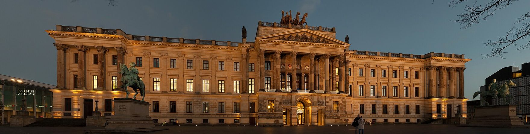 Die Schlossfassade in Braunschweig